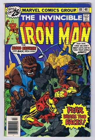 Iron Man #88 ORIGINAL Vintage 1976 Marvel Comics Blood Brothers