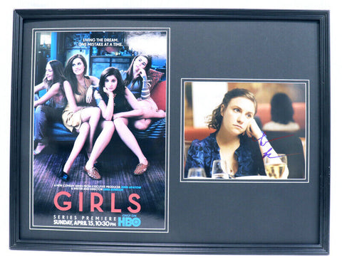 Lena Dunham Girls Signed Framed 18x24 Photo Display AW