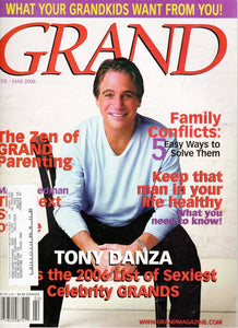 VINTAGE Feb 2006 Grand Magazine Tony Danza Taxi Who's the Boss