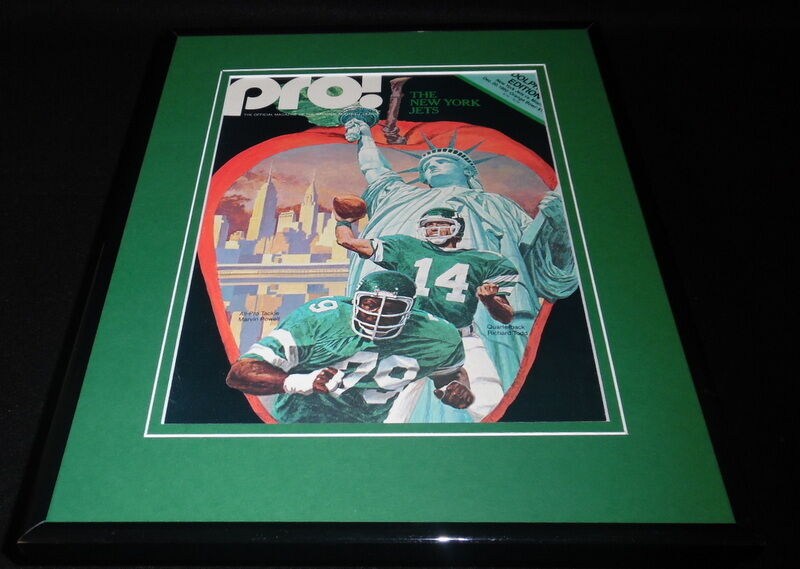 Richard Todd Framed 11x14 ORIGINAL 1980 NY Jets at Miami Dolphins Program Cover