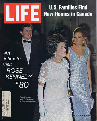 ORIGINAL Vintage Life Magazine July 17 1970 Rose Joan Ted Kennedy