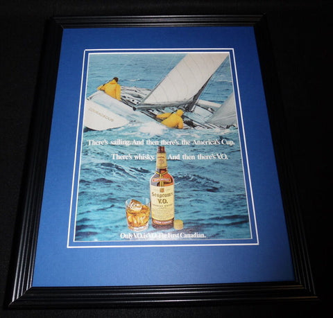 1976 Seagram's V.O. Whisky 11x14 Framed ORIGINAL Vintage Advertisement 