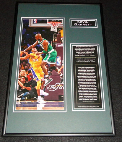 Kevin Garnett Boston Celtics Framed 12x18 Photo Display