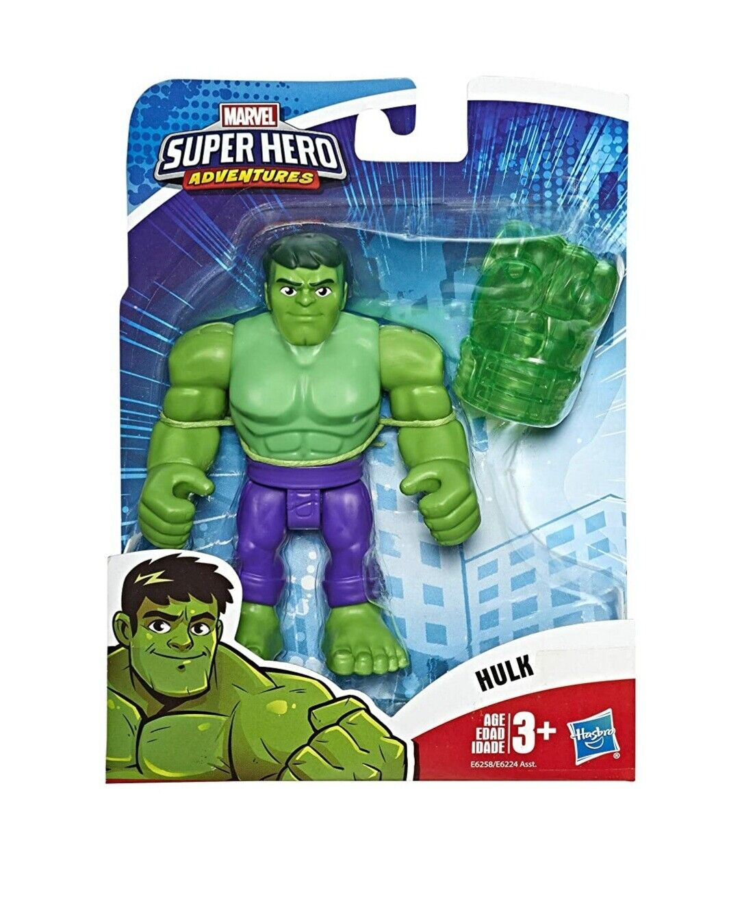 NEW SEALED Hasbro Marvel Superhero Adventures Incredible Hulk Action Figure