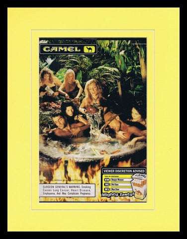 1999 Camel Cigarettes / Hot Tub Framed 11x14 ORIGINAL Vintage Advertisement 