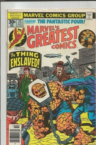 Marvel's Greatest Comics #73 VINTAGE 1977 Reprints Fantastic Four 91