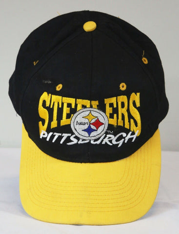 VINTAGE 1990s NFL Drew Pearson Pittsburgh Steelers Adjustable Snapback Cap Hat