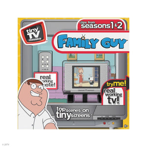 NEW SEALED 2022 Tiny TV Classics Family Guy Seasons 1 + 2 Working Tiny TV