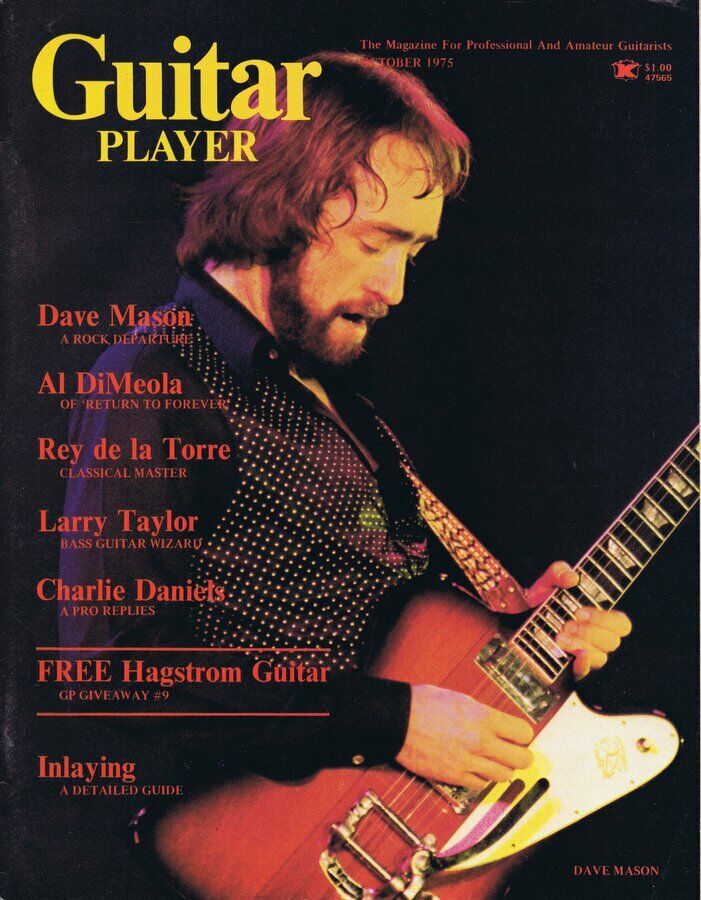 Guitar Player Magazine October 1975 Dave Mason Al DiMeola No Label