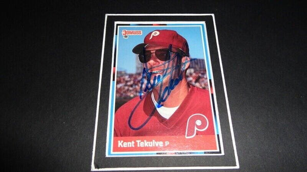 Kent Tekulve Signed Framed 11x17 Photo Display Pirates Phillies