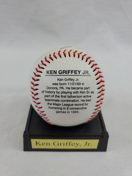 Ken Griffey Jr Record Breakers of Baseball Facsimile Signed Baseball