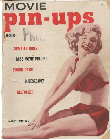 ORIGINAL Vintage 1952 Ideal Movie Pin-ups Magazine #2 Marilyn Monroe RARE