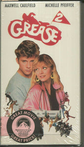 Grease 2 VINTAGE VHS Cassette Maxwell Caufield Michelle Pfeiffer