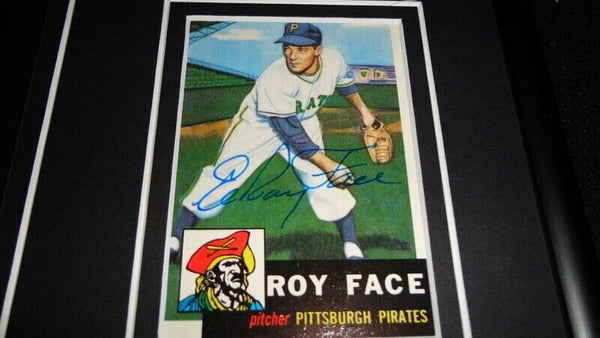 Elroy Roy Face Signed Framed 12x18 Photo Display Pittsburgh Pirates