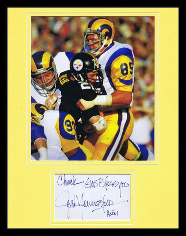 Jack Youngblood Signed Framed 11x14 Photo Display Rams  