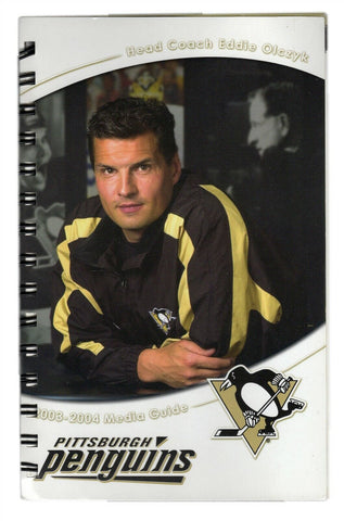 ORIGINAL Vintage 2003-04 Pittsburgh Penguins Media Guide X Generation Team