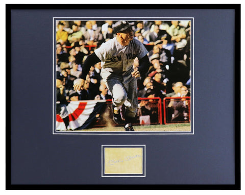 Mickey Mantle Facsimile Signed Framed 16x20 Yankees Photo Display