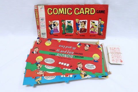 ORIGINAL Vintage 1972 Milton Bradley Comic Card Board Game Popeye Beetle Bailey