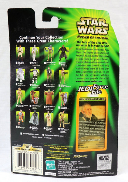 VINTAGE SEALED 2000 Star Wars Power of the Jedi Obi Wan Kenobi Action Figure