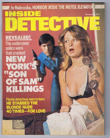 ORIGINAL Vintage November 1977 Inside Detective Magazine GGA