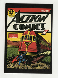 Action Comics #13 4x5" Cover Postcard 2010 DC Comics Superman Stops a Train