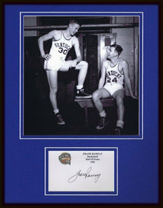 Frank Ramsey Signed Framed 11x14 Photo Display Kentucky Celtics