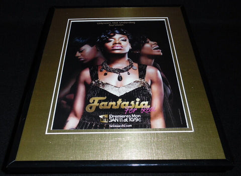 Fantasia For Real 2009 Framed 11x14 ORIGINAL Vintage Advertisement VH1