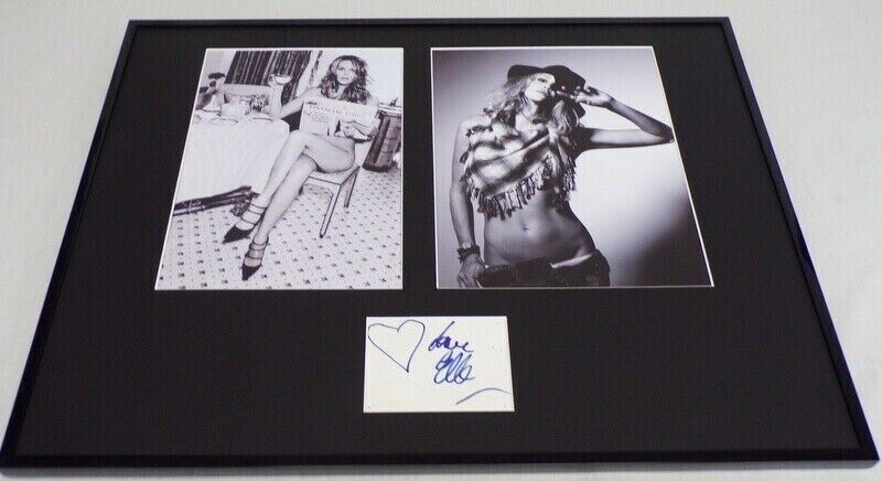 Elle Macpherson Signed Framed 16x20 Photo Display JSA