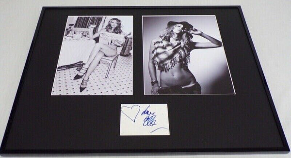 Elle Macpherson Signed Framed 16x20 Photo Display JSA