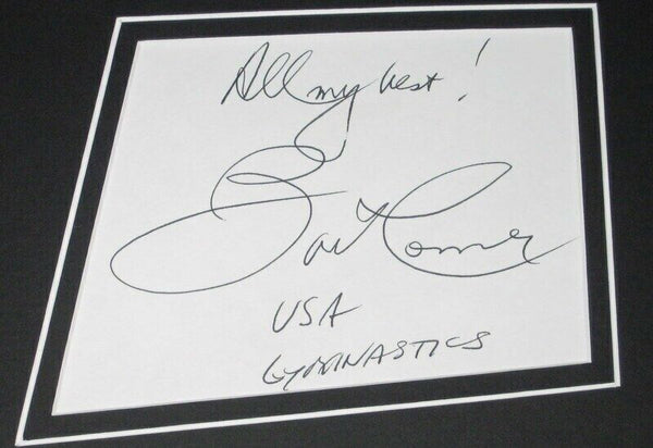 Bart Conner Olympian Signed Framed 11x17 Photo Display JSA