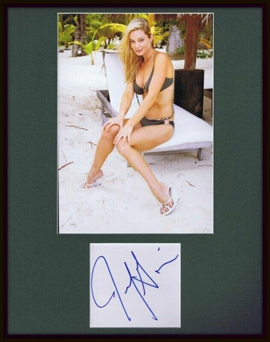 Jennifer Gareis Signed Framed 11x14 Photo Display JSA Bold and the Beautiful