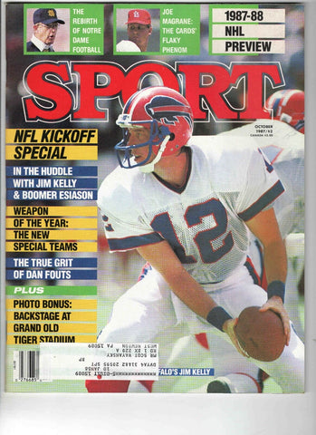 Oct 1987 Sport Magazine Jim Kelly Bills