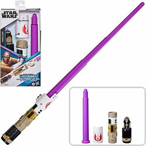 NEW 2022 Star Wars Lightsaber Forge Mace Windu Extendable Purple Lightsaber