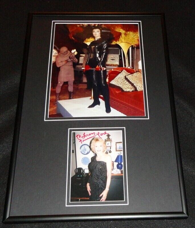 Francine York Signed Framed 12x18 Photo Display Batman Lost in Space