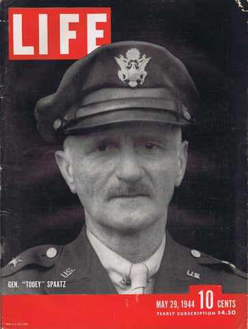 ORIGINAL Vintage Life Magazine May 29 1944 General Tooey Spatz