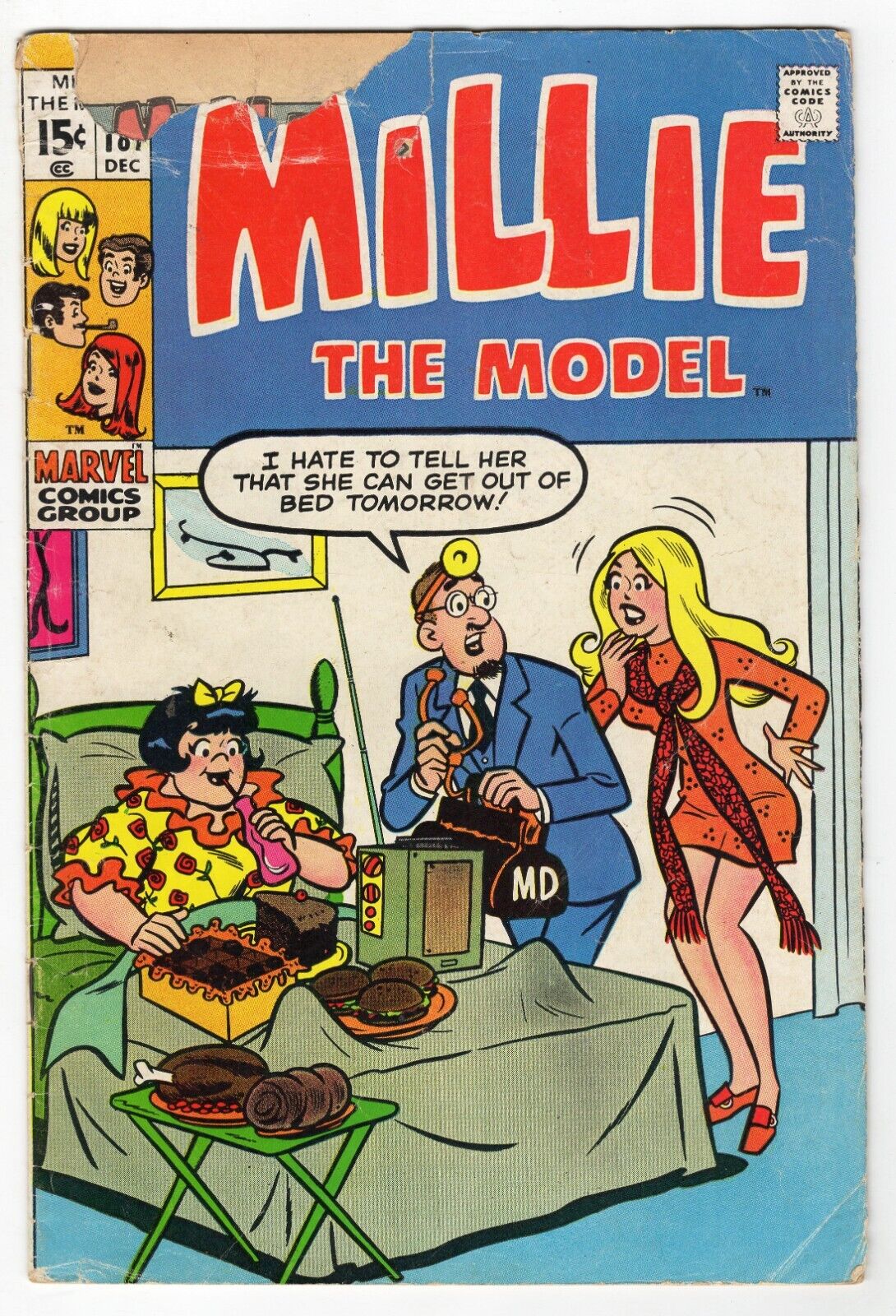 Millie the Model #187 VINTAGE 1970 Marvel Comics GGA