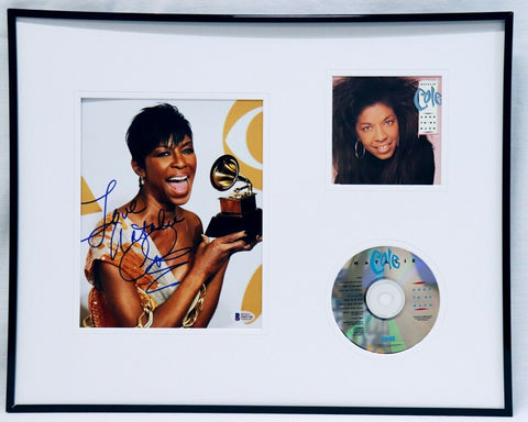 Natalie Cole Signed Framed 16x20 Good to be Back CD & Grammy Photo Display BAS