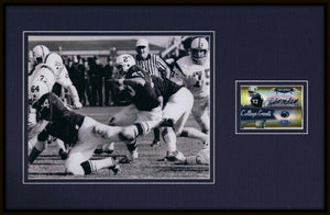 Lydell Mitchell Signed Framed 11x17 Photo Display DONRUSS Penn State