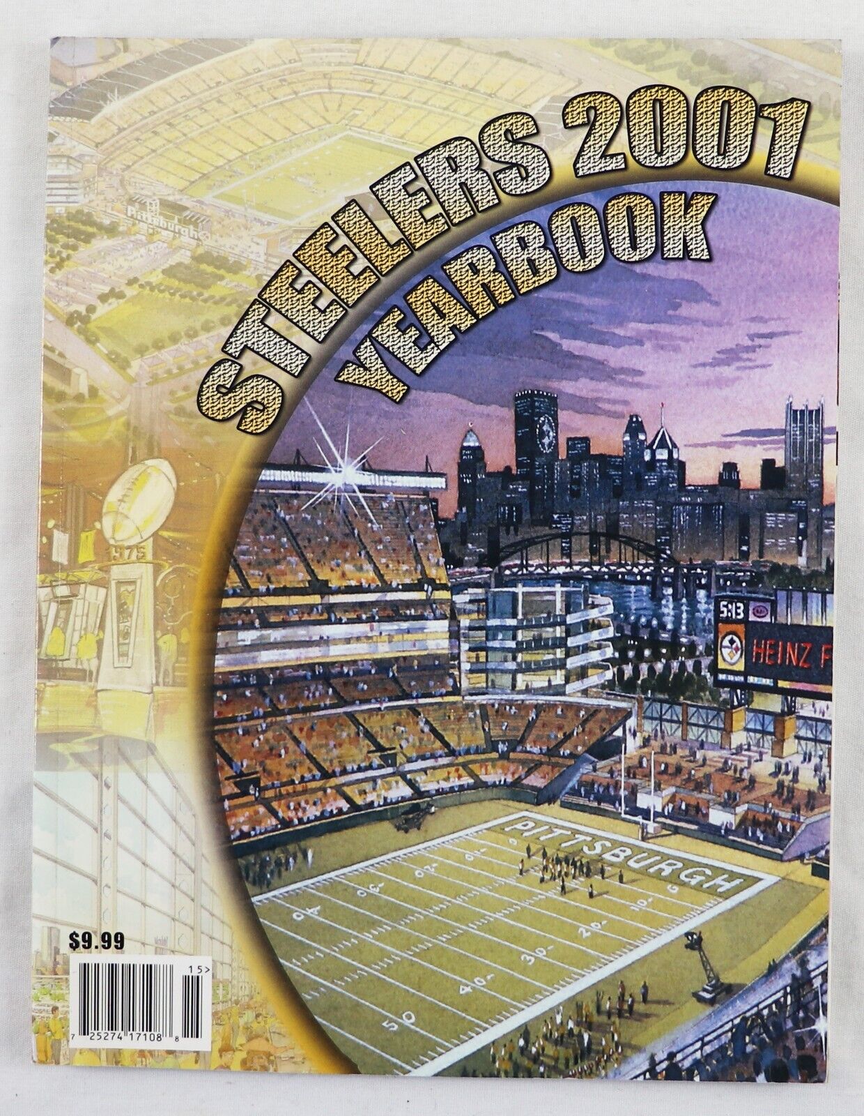 VINTAGE 2001 Pittsburgh Steelers Yearbook 1st Heinz Field Season