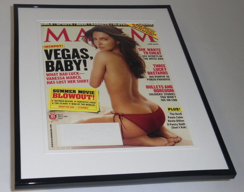 Vanessa Marcil Framed 11x14 ORIGINAL 2005 Maxim Magazine Cover