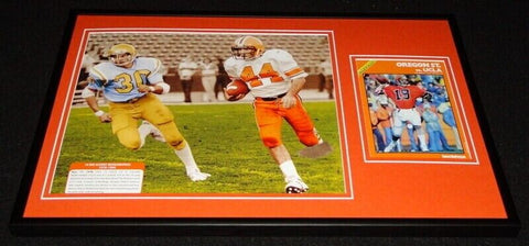 1978 Oregon State vs UCLA Football Framed 12x18 Repro Program & Photo Set