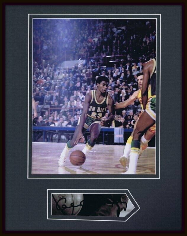 Calvin Murphy Signed Framed 11x14 Photo Display JSA Rockets San Diego