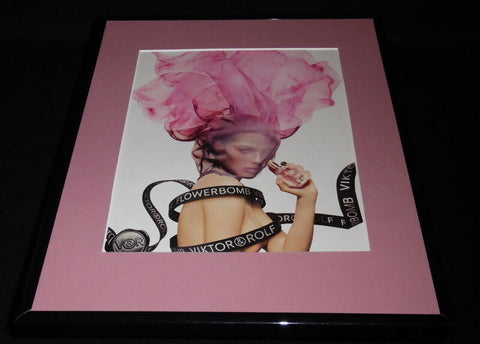 2016 Viktor & Rolf Flowerbomb Fragrance Framed 11x14 ORIGINAL Advertisement B