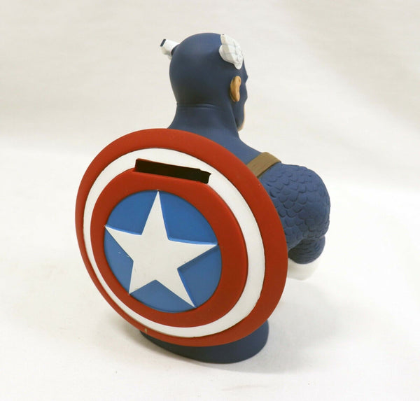 VINTAGE Monogram Marvel Captain America 7" Vinyl Bust Bank