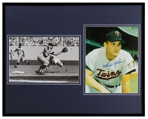 Harmon Killebrew Signed Framed 16x20 Photo Set Minnesota Twins