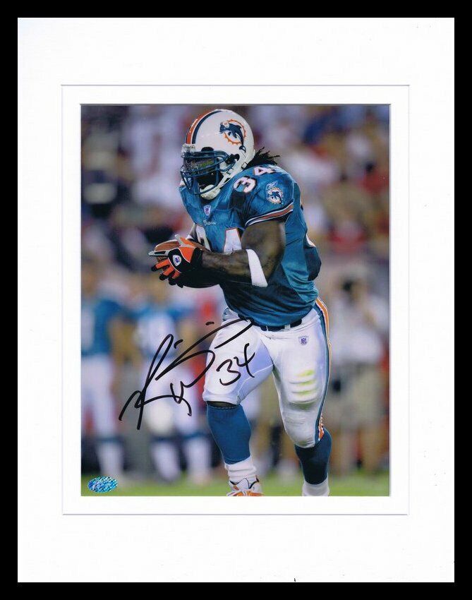 Ricky Williams Signed Framed 11x14 Photo Display Ricky Hologram Dolphins