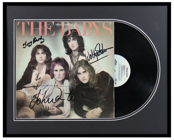 The Babys Group Signed Framed 1977 Broken Heart Record Album Display