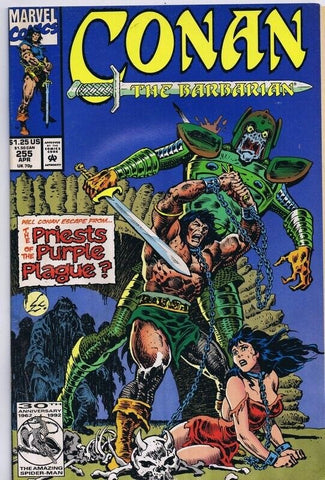 Conan the Barbarian #255 ORIGINAL Vintage 1992 Marvel Comics GGA 