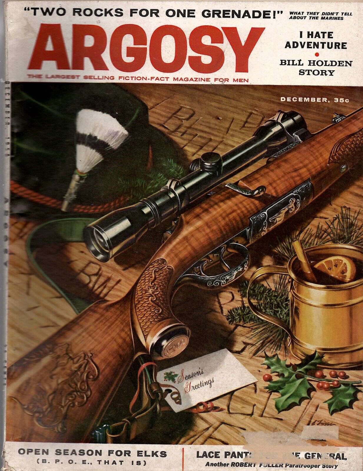 VINTAGE Dec 1958 Argosy Magazine