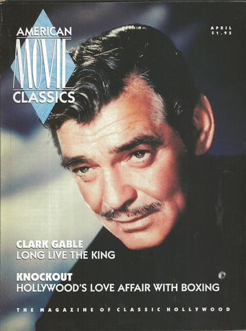 ORIGINAL Vintage Apr 1990 AMC Magazine Clark Gable Bette Davis 